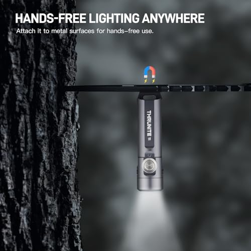 ThruNite Ti Mini Keychain Flashlight USB-C Rechargeable 650 Lumens (Grey)