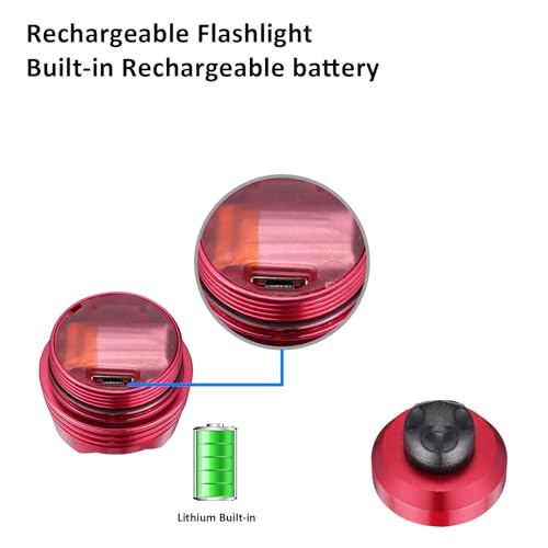 RAHAN Shoe Lights for Shoes,2 PCS Shoe Headlights,Light Up Charm Accessories for Kids Adults Shoe, Hands-Free Night Light, Camping Lights，IP65 Waterproof Light, Red - color: X-Red