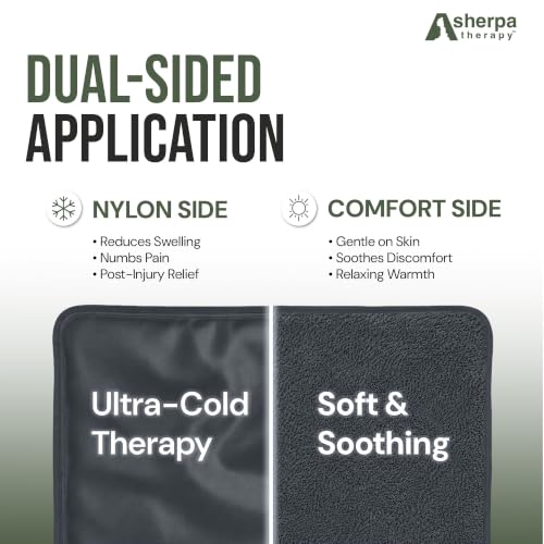 Flexible Hot and Cold Gel Pack Medium 8" x 12", 2 Pack - size: Medium (2 pack), style: Grey