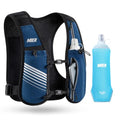 MIER Running Hydration Vest for Women Men, 500ml Soft Flask & Phone Holder - color: Blue, size: Medium-Large