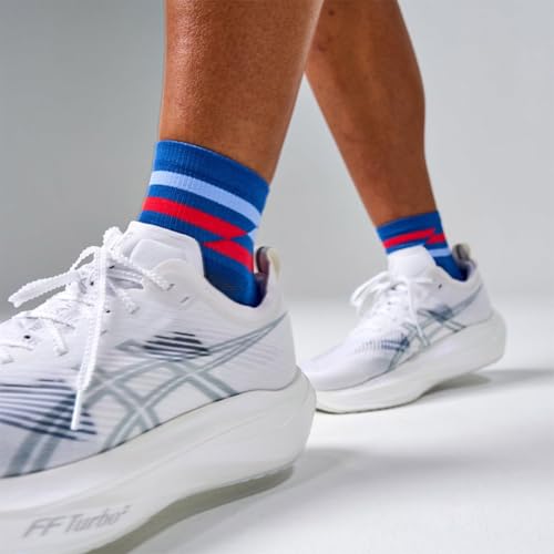 Feetures Elite Light Cushion Quarter Sock - color: Blue Track (1 Pair), size: Small