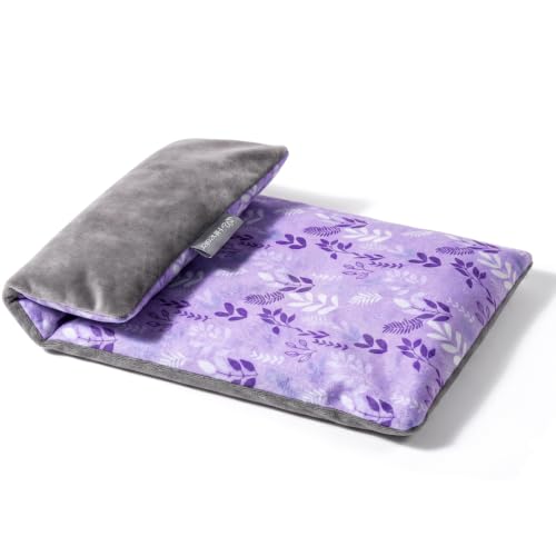 Hihealer Microwave Heating Pad for Neck & Shoulders, Microwavable Heat Pack - color: Purple