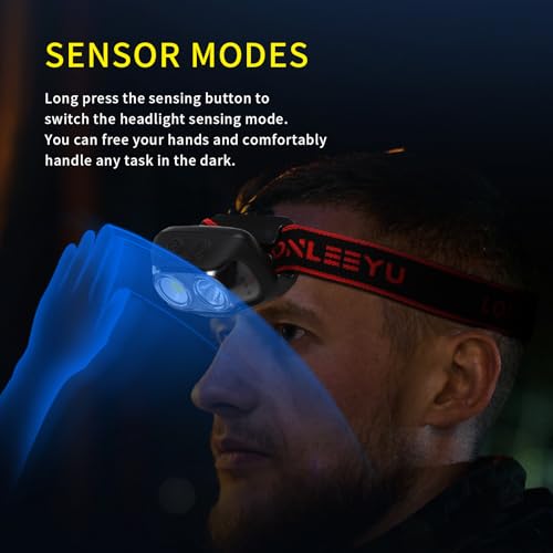 LED Headlamp Rechargeable,6Modes Super Bright Headlight Flashlight - size: 1 Pack