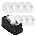 OWLKELA Lightweight Desktop Tape Dispenser, Black, 1 Pack - color: Black, size: 1 Pcs