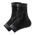 Adjustable Foot Socks, Ankle Brace Compression Support Sleeve with Silicone Gel, Arch Support - Boosts Recovery from Joint Pain, Sprain, Plantar Fasciitis (2pack/Black/XL) - size: XL