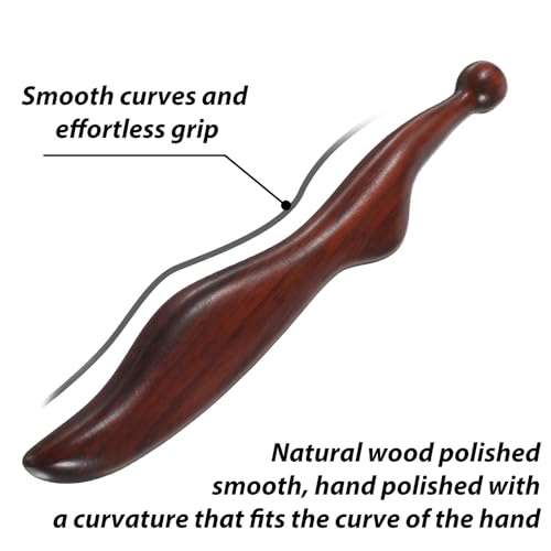 Acupoint Massage Pen Wood, Foot Acupoint Massager Tool with Ergonomic Handle, Traditional Wooden Acupressure Stick Tool for Body Hand and Foot