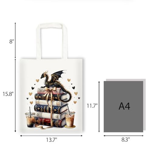 Canvas Tote Bag Gift for Women Girls Friends Shopping Beach Vacation Canvas Tote Bag - color: Dragon