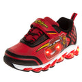 Disney Pixar Cars Boys Black/Red Lighted Sneaker (Toddler/Little Kid) - color: Red/Yellow/Black, size: 11 Little Kid