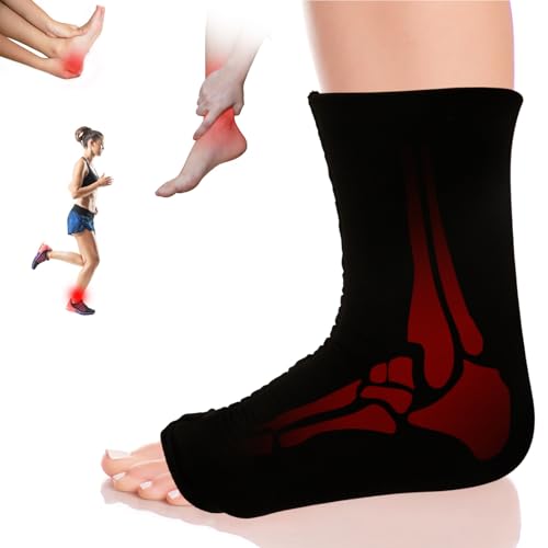 Ankle Ice Pack for Swelling, Reusable Ankle Ice Pack for Ankle Sprains, Cold Therapy Sock Compression, Relieve Plantar Fasciitis, Achilles Tendonitis, Sore Feet and Heels
