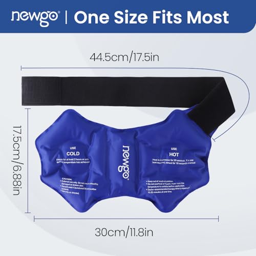 NEWGO Ankle Ice Wrap – Reusable Cold Pack for Swelling & Post-Surgery - color: Blue-1pack