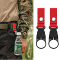 2PCS Portable Water Bottle Holder Convenient Water Bottle Clip for Easy Hydration During Outdoor Activities, Red - color: Red