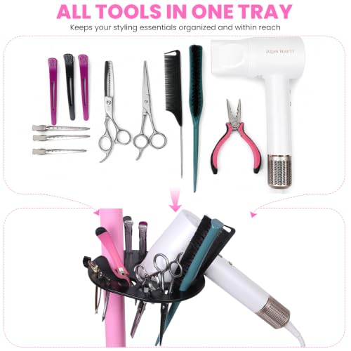 ZQIAN BEAUTY 55 Inch Heavy-duty Wig Head Stand, Adjustable Metal Mannequin Head Stand Tripod For Hairdressing Training Head, Wig Stand Tripod with Tool Tray (Pink, Mannequin Head Not Included) - color: Pink, size: 55 Inch