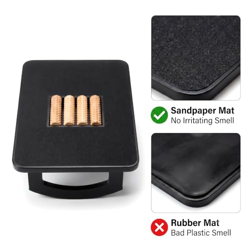 Bamboo Under Desk Foot Rest Foot Stool Rocking Footrest (Black Semicircle) - color: Black, size: Semicircle