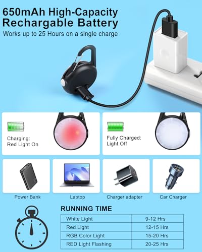 Dog Collar Light for Night Walking Clip On, 4 Modes & Rechargeable, 2 Pack - color: Matte Black