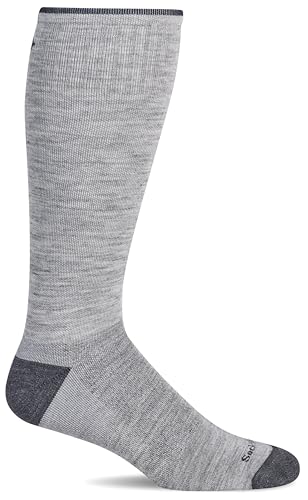 Sockwell Men's Elevation Firm Graduated Compression Sock - color: Light Grey, size: Large-X-Large