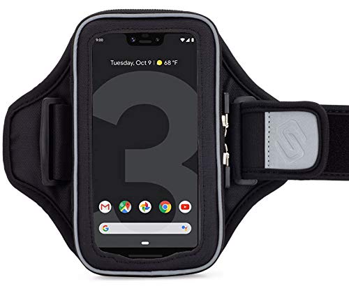 Sporteer Velocity V8 Running Armband - Fits Large Cases - Slim No-Bounce Holder for iPhone 17/16/15 Pro Max & Plus, Galaxy S26+/S25+, Pixel 10 Pro XL - Large-Format Modular Fitness Case - size: S/M Straps