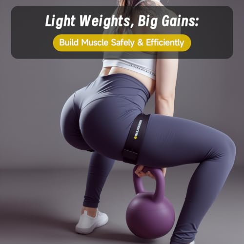 MANUEKLEAR Blood Flow Restriction Bands for Women Butt Lift - color: Black-Yellow