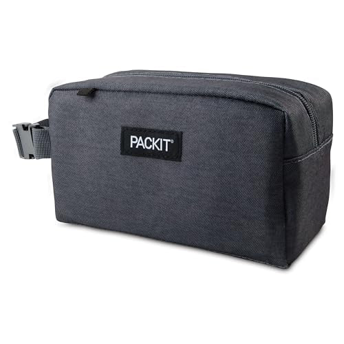 PackIt Freezable Snack Box, City Charcoal - color: City Charcoal, size: Medium