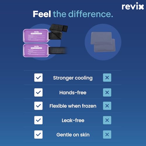 REVIX Ice Packs for Injuries Reusable, 2 Pack Hot & Cold Gel Packs, Large - color: Purple, size: Large 12 x 6 Inch