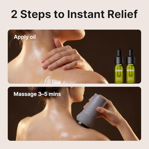 ZDEER Electric Cupping Massager, Heat, 6 Levels, 1 Cup & 2 Oils - size: 1 Device + 2 Essential Oils