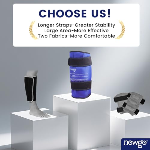 NEWGO Shin Splint Ice Pack, Cold Therapy for Leg & Elbow Injuries