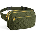 CXWMZY Fashion Fanny Packs for Women & Men, Girls Boys Teens Waist Bag Hip Bum Bag Cute Fanny Pack Casual Bum Bag with Multi-Pockets Adjustable Belts for Disney Traveling Cycling Running (Green) - color: Green