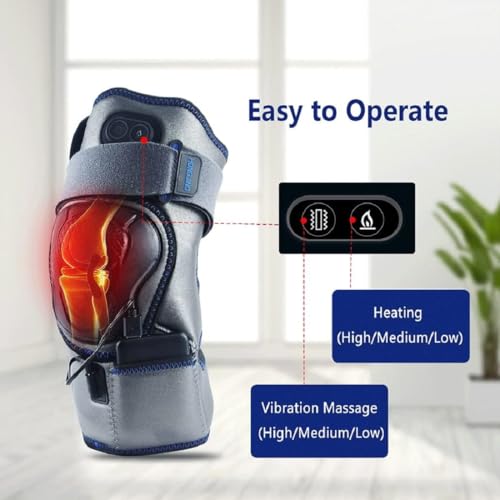 HONGJING Heated Knee Massager for Knee Pain Relief