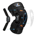 T TIMTAKBO Hinged Knee Brace for women Men with Metal Side Stabilizers(L) - size: L fit Upper 19-23"/Lower 16-20"