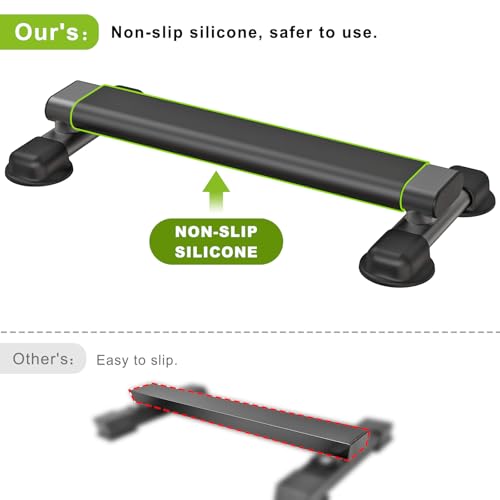 Kipika Versatile Calf Raise Bar, Heavy Duty Steel Standing Calf-raise Stand - color: B: (4" Wide Tube)