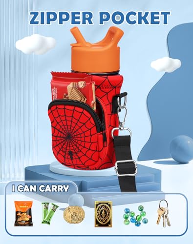 Miss Adola Kids Water Bottle Carrier, 10-18 Oz - color: Red Eyes