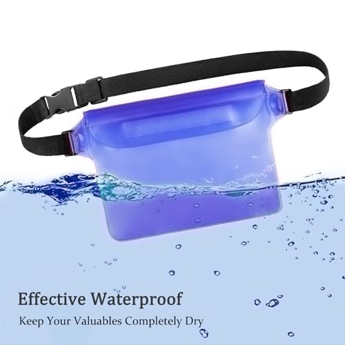 CADONO 2-Pack Waterproof Pouch with Adjustable Waist Strap - color: Black