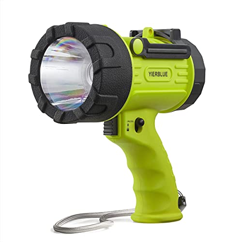 YIERBLUE Rechargeable Spotlight Flashlight with High Lumen LED - color: Fluorescent
