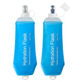 500ml Soft Flask Soft Water Bottle for Running, Hiking, Cycling and Climbing - 2Pcs Blue - color: 500ml, 2 blue