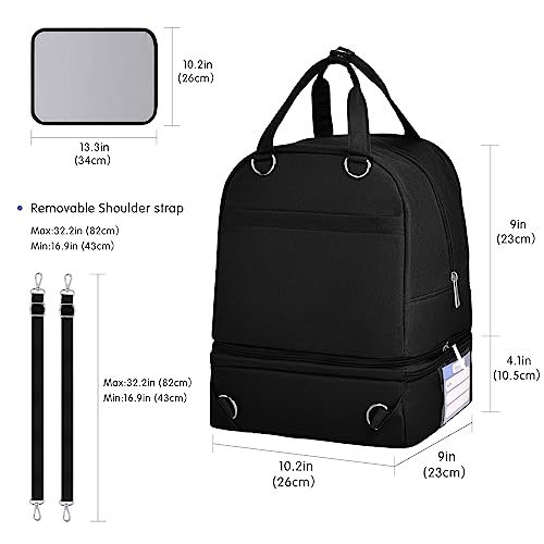 Derbiedersinn Breast Pump Bag, Compatible with Spectra Pumps, Insulated Carrying Case with Cooler for Milk Storage, Travel, Work, Daycare， Black - color: Black