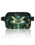 Dragonfly Fanny Pack Fashion Belt Bag Lightweight Waist Pouch with Adjustable Strap Mini Crossbody Bags for Women Travel Sports Running - color: Turquoise