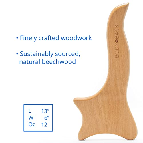 Body Back Wooden Gua Sha Massage Tool for Deep Tissue Muscle Relief Therapy - size: Gua Sha