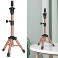 ZQIAN BEAUTY 25 Inch Wig Stand Tripod, Adjustable Mannequin Head Stand, Wig Head Stand for Training Heads And Canvas Block Head (Latte, Mannequin Head Not Included) - color: Latte, size: 25 Inch