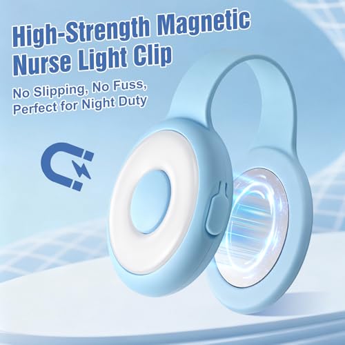 Rechargeable Nurse Lights Clip On for Night Shift, Badge Light - color: O-Blue