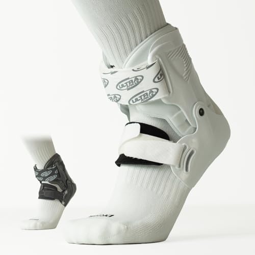 Ultra Zoom Hinged Sports Ankle Brace – Sprained Ankle Recovery & Prevention - color: White, size: Large/X-Large