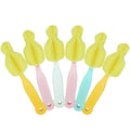 ponge Bottle Brush 6PCS Sponge Nipple Brushes Baby Bottle Nipple Cleaning Brush Long Handle Baby Milk Bottle Brush (6PCS) - color: Nipple Brush 6pcs