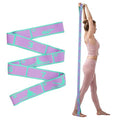 9 Loops Elastic Yoga Stretching Strap Pattern Guide, Resistance Stretch Band for Flexibility, Pilates, Dance, Gymnastics, Ballet, Physical Therapy, Leg & Body Stretching - color: Purple
