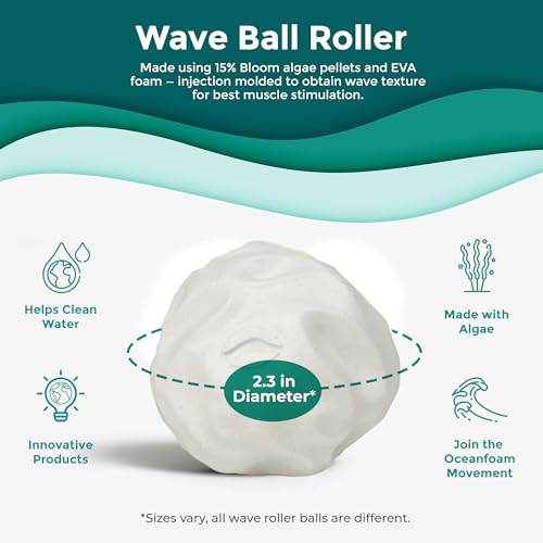 Oceanfoam Massage Ball Roller, Lacrosse Ball Massage Therapy - Natural, 3pk - color: Pack of 3 (Natural)