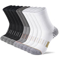 Crew Socks for Women Cushioned Athletic Running Hiking Compression 5 Pairs - color: 5 Pairs Crew Socks, size: 6-8