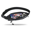 AIKENDO Slim Running Belt for Women Men,Runners Fanny Pack Phone Holder - color: Black