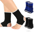 Haysandy 4 Pcs Kids Ankle Brace Support, Black, Dark Blue, 5-10 Years - color: Black, Dark Blue, size: 5-10 Years