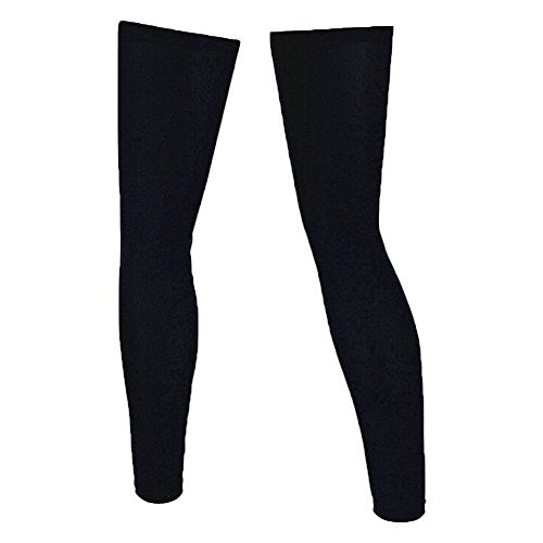 1 Pair Compression Leg Sleeves Sun Protection Leg Sleeves for Bike Cycling Hiking Running Basketball Sports, Full Length - color: X-large