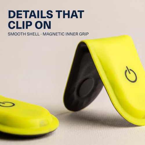 2pcs Night Running Reflector Light,Led Safety Magnetic Clip Light,Outdoor Clip Running Lights,for Night Walking,Cycling,Camping,Hiking,Running,Jogging Safety Accessories