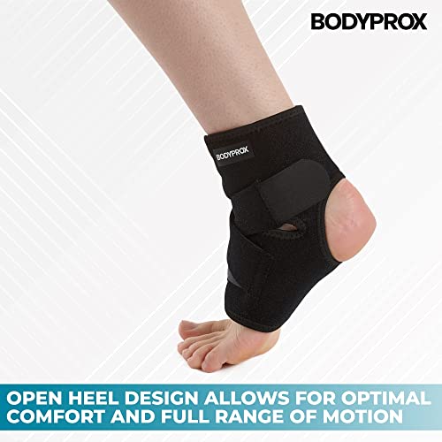 Bodyprox Ankle Support Brace, Breathable Adjustable Wrap, 1 Pack
