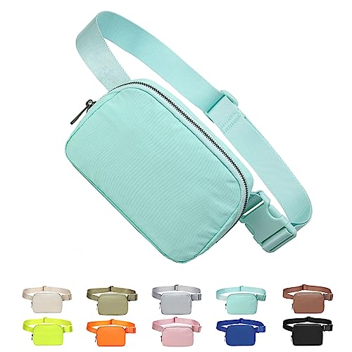 Tapp Collections Unisex Mini Crossbody Belt Bag with Adjustable Strap Small Waist Pouch for Workout Running Traveling Hiking - Mint - color: Mint