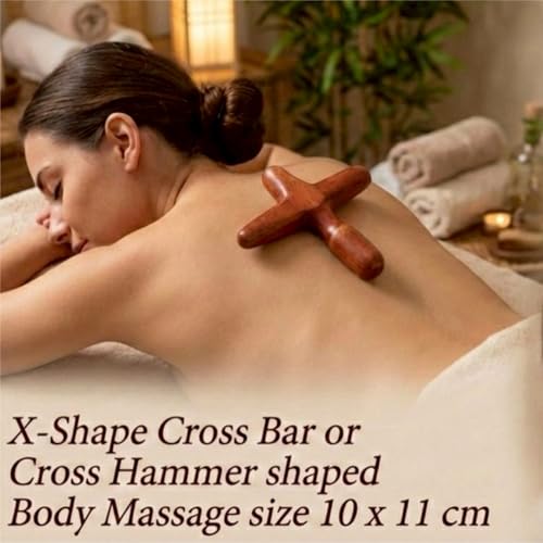Lungcha 6 Types, 7 Piece Set Traditional Thai Massage Reflexology Wooden Stick Tool (Set of 6 Types Full Body Massage)
